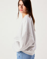 Baptown V Neck Sweat - Grey melange