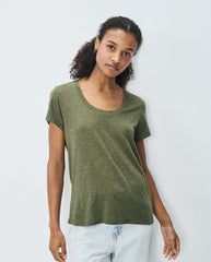 Jacksonville Scoop Neck Tee - Olive