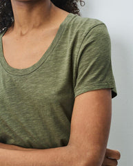 Jacksonville Scoop Neck Tee - Olive