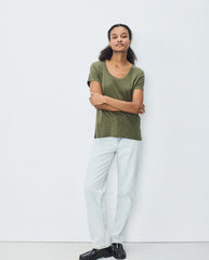 Jacksonville Scoop Neck Tee - Olive