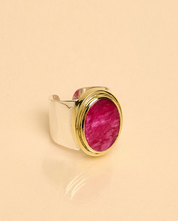 Macchu Pichu Ruby Ring SILVER
