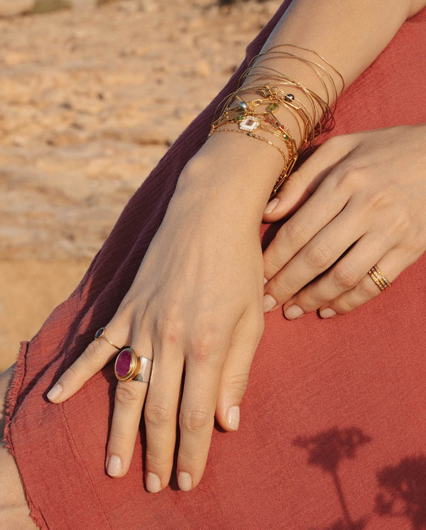Macchu Pichu Ruby Ring SILVER