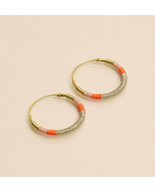 Camiri Small Hoops - Orange