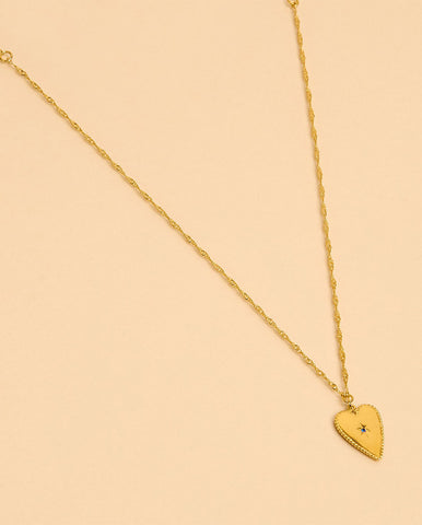 Peruvian Lapis Pendant necklace GOLD
