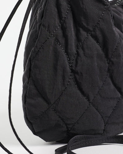 Embroidered Rose Ruched Kidney Bag