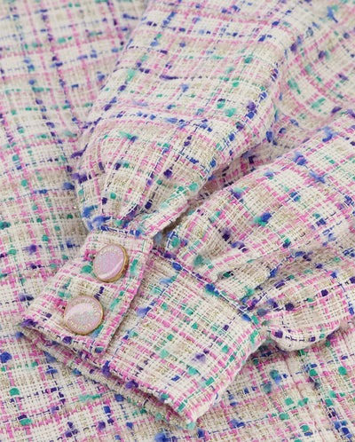 Carter Tweed jacket Bubblegum Cream