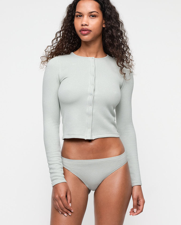 Seamless Waffle Cardi - Northern Lights