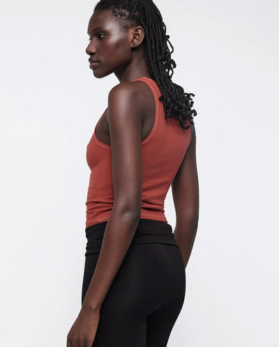 Core Cut Out Tank Top - Rust