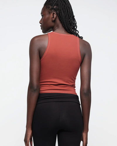 Core Cut Out Tank Top - Rust