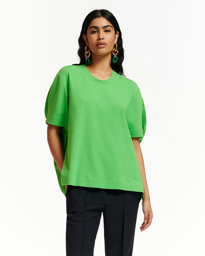 Ebanana silky back top GREEN