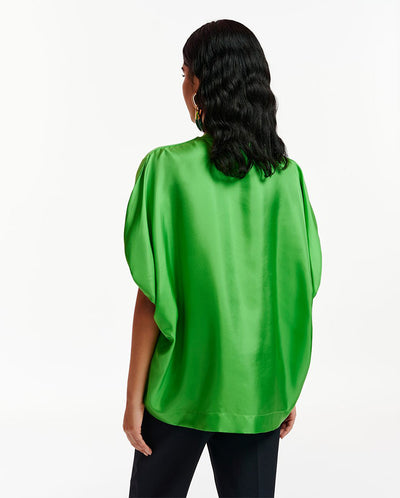 Ebanana silky back top GREEN