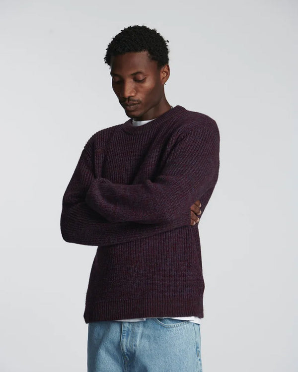 Meander Sweater Bordeaux Heather