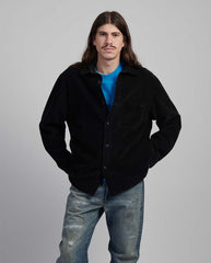 Ander Cord Shirt Black Garment dyed