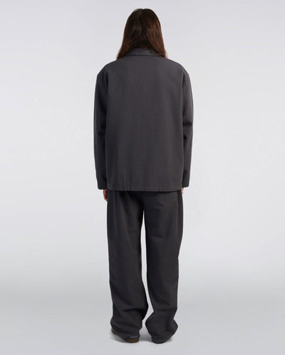 Edison Swollen Seersucker Blazer DARK GREY