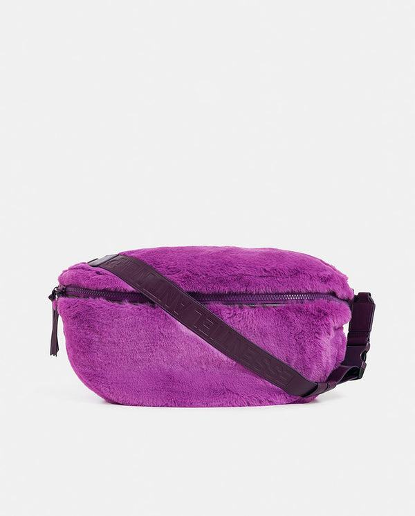 Emit faux fur Bag PURPLE