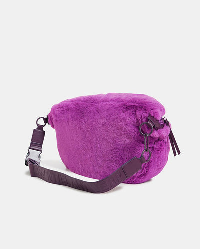 Emit faux fur Bag PURPLE