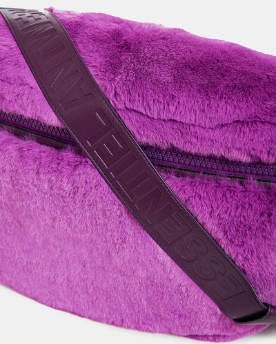 Emit faux fur Bag PURPLE