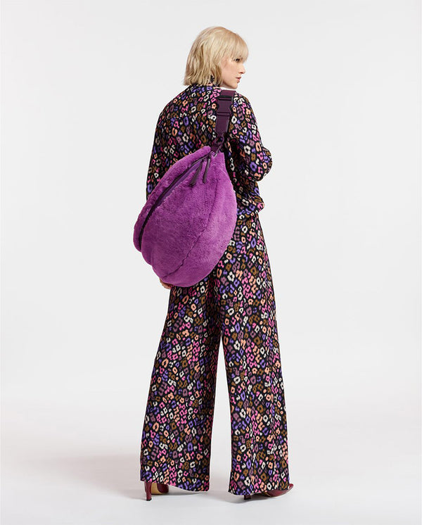 Emit faux fur Bag PURPLE