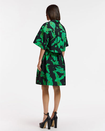 Everafter Flared Skirt Black Green