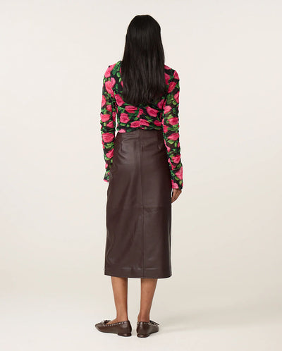 Karlis Top - Fuchsia/Black