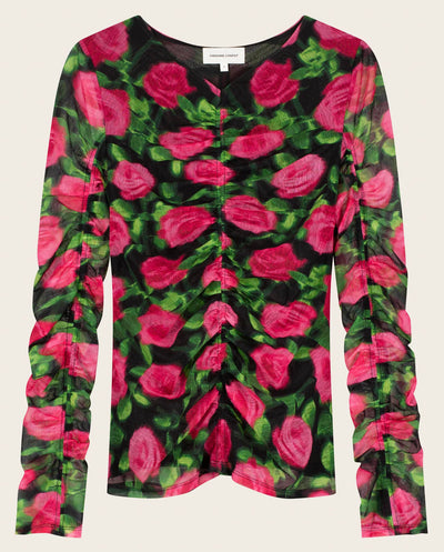 Karlis Top - Fuchsia/Black