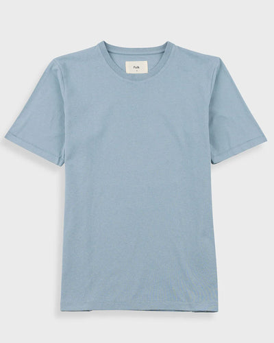 CONTRAST SLEEVE T-SHIRT - BLUE OXIDE