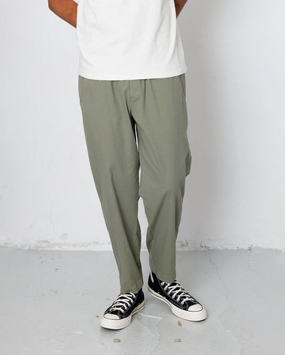 DRAWCORD ASSEMBLY PANT - LIGHT SAGE MINI STRIPE