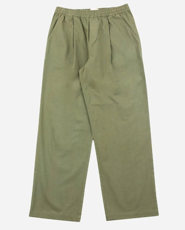DRAWCORD LOOSE TROUSER - LIGHT OLIVE RIPSTOP
