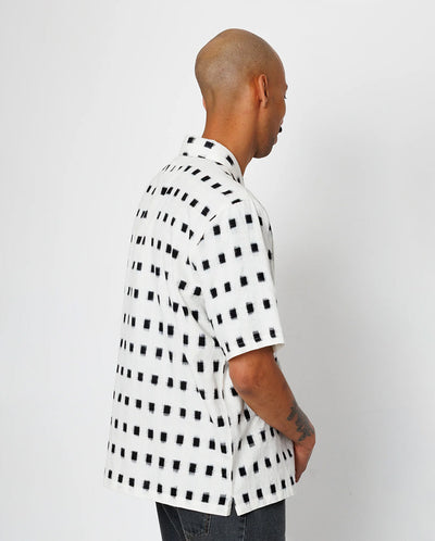 GABE SHIRT - BLACK WINDOW IKAT