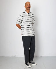 GABE SHIRT - BLACK WINDOW IKAT