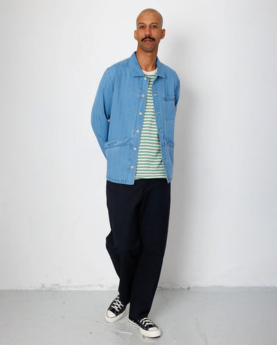 MEYER SHIRT JACKET - HERRINGBONE DENIM