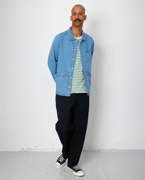 MEYER SHIRT JACKET - HERRINGBONE DENIM