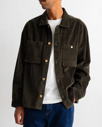 PATCH OVERSHIRT - DEEP SAGE