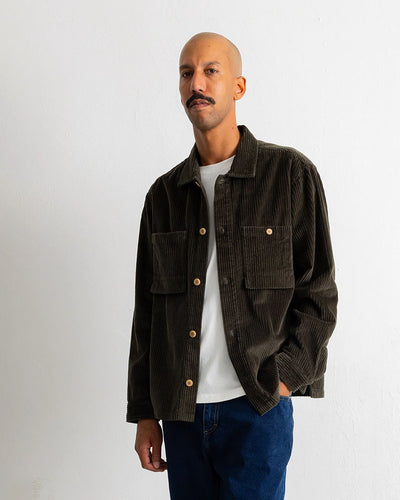 PATCH OVERSHIRT - DEEP SAGE