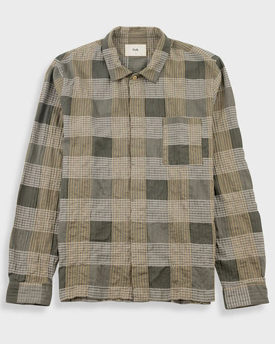 PATCH SHIRT - SAGE MULTICHECK