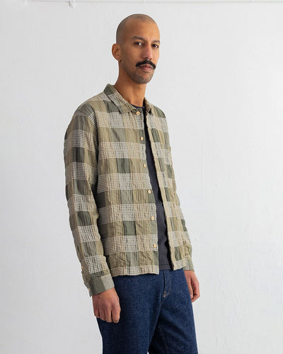 PATCH SHIRT - SAGE MULTICHECK