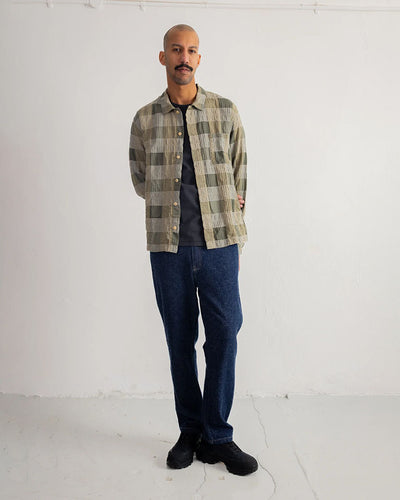 PATCH SHIRT - SAGE MULTICHECK