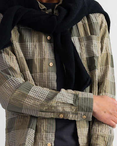 PATCH SHIRT - SAGE MULTICHECK