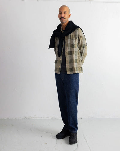 PATCH SHIRT - SAGE MULTICHECK