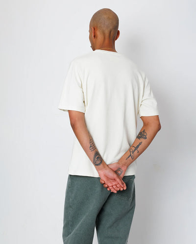 TEXTURED T-SHIRT - ECRU
