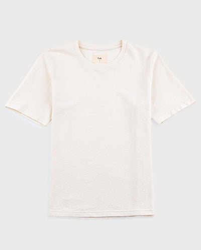 TEXTURED T-SHIRT - ECRU