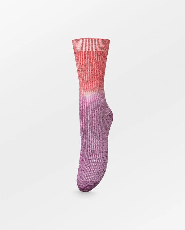 Gradient Glitter Sock Wild Aster Fuschia