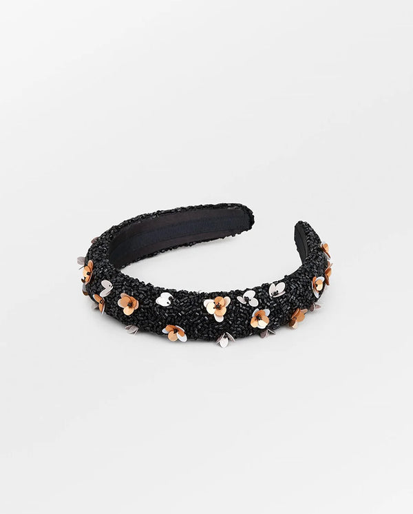 Floradora Beaded Hairbrace BLACK