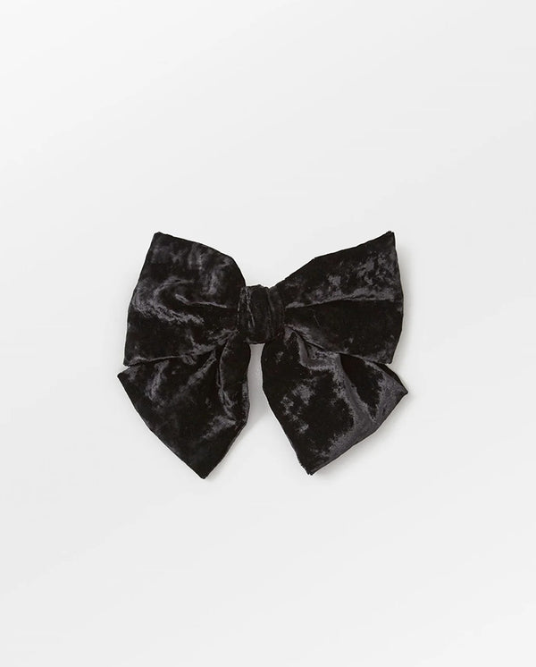 Velour Big Bow BLACK