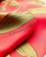 Magna Flower Sia Scarf - Adrenaline Red