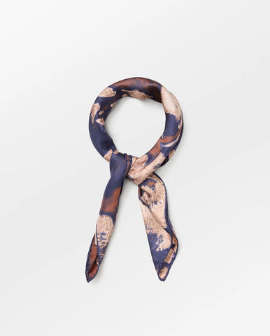 Jib Faux Leather Midi Skirt - Orange