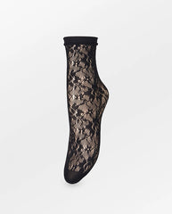 Lacia Lace Sock - Black