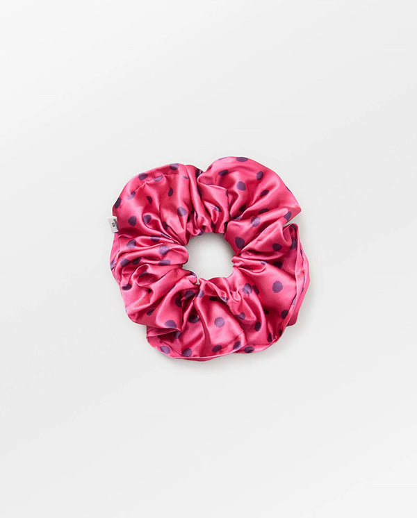 Dotia Luster Scrunchie - Carmine Pink