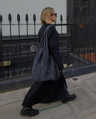 Suede Dalliea Bag Smoke Blue