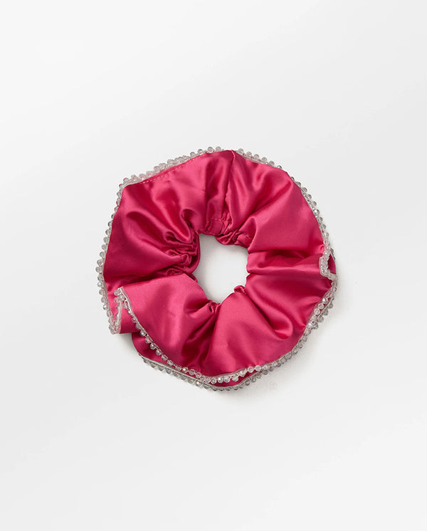 Luster Bead Scrunchie - Pink
